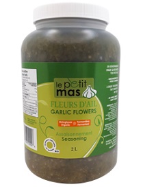 Fleurs d'ail fermentées dans l'huile biologiques -  2 kg - Le Petit Mas - Fleurs d'ail fermentées biologiques et conventionnelles | Le Petit Mas (producteur d'ail) 